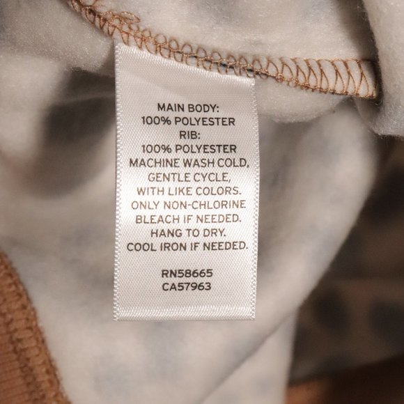 NWT BP Leopard Print Animal Mock Neck Sweatshirt Brown Sweater - Picture 6 of 10